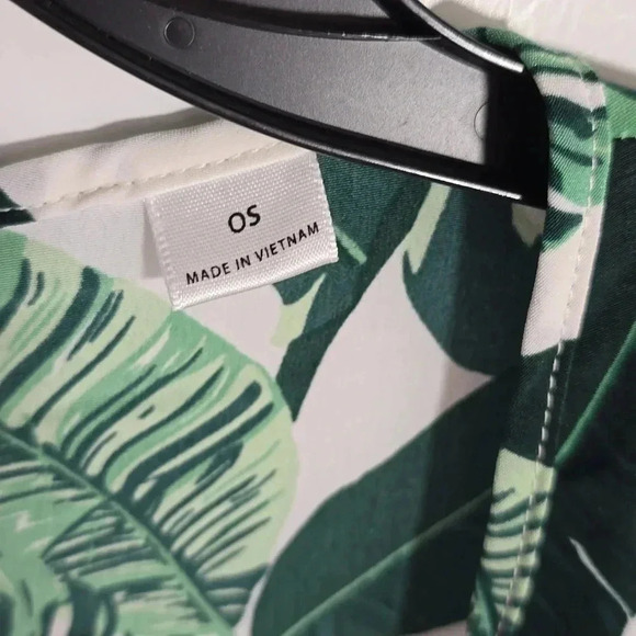 {Rachel Zoe} Curated Monstera Tassel Tie Tropical Long Cover Up Duster - Picture 14 of 16